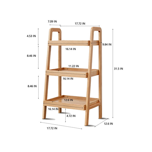 3 Tier Rack, Premium Storage Organizer - Natural Home Essentials