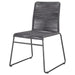 Jerome - Stackable Side Chair (Set of 2) - Charcoal Furniture Max