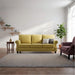 3 Seater Sofa With Nailhead Trim And Turned Legs For Living Room US Pride