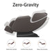 Bosscare - Massage Chair Recliner With Zero Gravity, Full Body Airbag Massage Chair With Bluetooth Speaker, Foot Roller Brown - Brown Daily Nest
