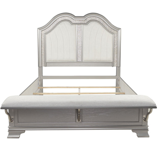 3 Piece Bedroom Set With Elegant Bed, 2 Nightstands Home Essentials
