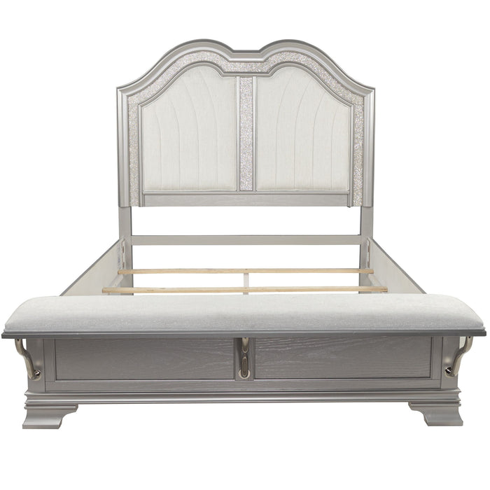 3 Piece Bedroom Set With Elegant Bed, 2 Nightstands Home Essentials