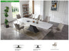 9437 - Dining Table - White / Black Extravaganza Collection