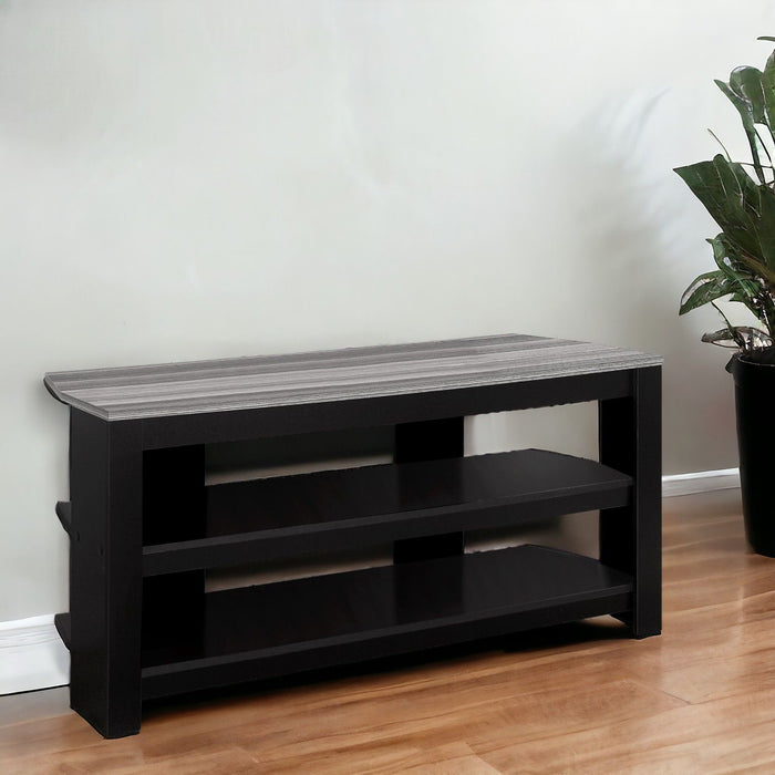 Open Shelving, TV Stand - Black / Gray