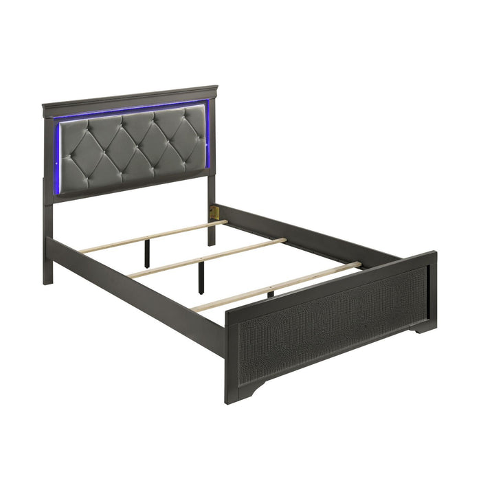 Blaze - Bed With LED Headboard Matrix Furniture Group