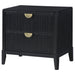 Mason - 2 Drawer Nightstand With Fluted Design - Black Furniture Max