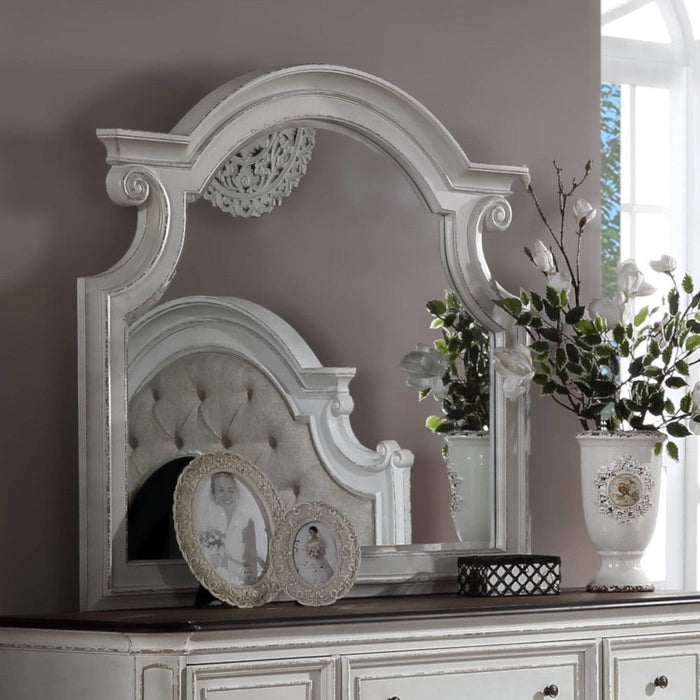 Florian - Mirror - Antique White ACME