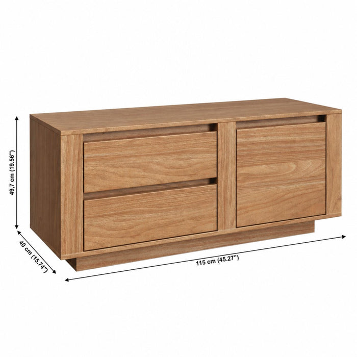 TV Stand For TVs Up To 50" With 1 Door And 2 Drawers Home Essentials