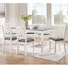Modern Dining Set With Upholstered Chairs Home Essentials