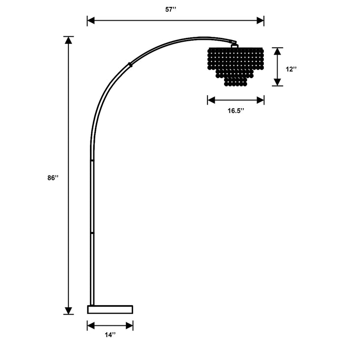 Bainbridge - Floor Lamp - Chrome Furniture Max