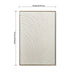 Framed Botanical Leaf Wall Art, Thick Textured Canvas Painting, Neutral Decor For Living Room - White Daily Nest