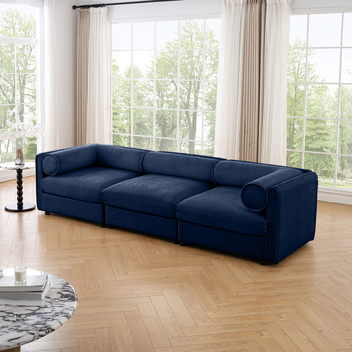 Stylish Sofa With Storage Seat And Cylindrical Backrest Home Essentials