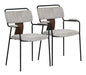 Couva - Dining Chair (Set of 2) - Gray Tweed Zuo Modern