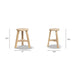 Linden - Round Stool - Light Brown Jennifer Taylor Home