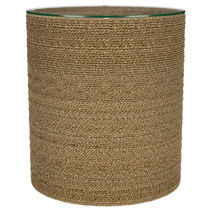 Burma - Round Side Table - Light Brown Furniture Max