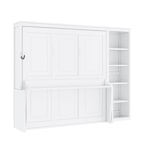 Sturdy Murphy Bed With Desk And Bookshelf Hearth and Haven
