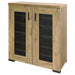 Door Accent Cabinet With Screens - Brown Furniture Max