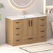 Bathroom Vanity With Abundant Storage 2 Soft Close Doors And 9 Drawers Home Essentials