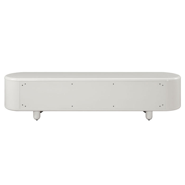 Keely - TV Stand - White High Gloss