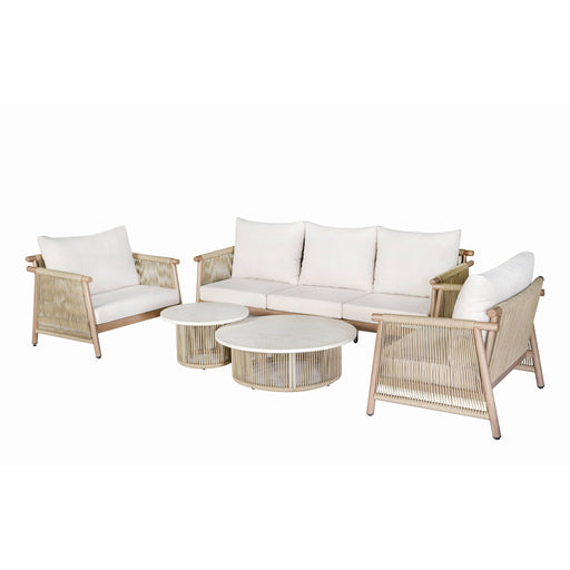 Zira - 5 Piece Patio Sofa Set - Beige Acme