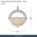 Michael Amini Lighting - Eclipse LED Crystal And Metal Chandelier - Silver Michael Amini