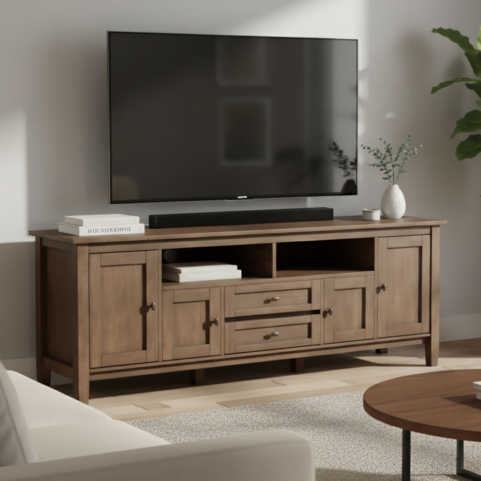 Warm Shaker - Handcrafted TV Media Stand Simpli-Home
