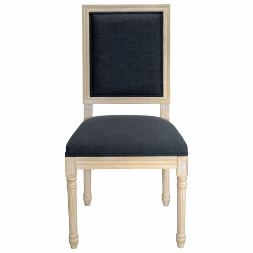 Dining Chairs With Upholstered Square Back (Set of 2) Home Essentials