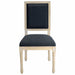 Dining Chairs With Upholstered Square Back (Set of 2) Home Essentials