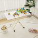 Adjustable Standing Table, Indoor & Outdoor Use, Portable With Adjustable Height - Off White / White Home Essentials