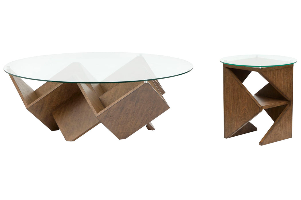 Vector - Round Cocktail Table Set Magnussen Furniture