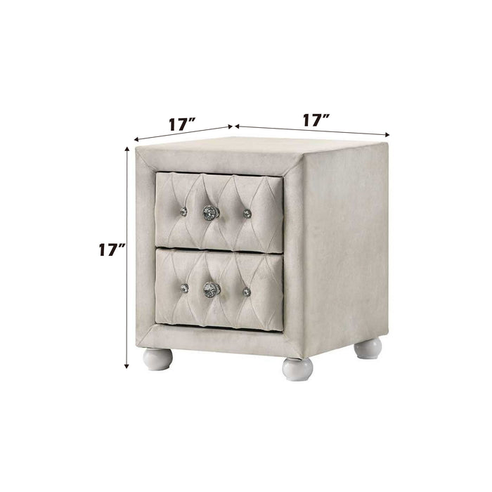 Reggie - Nightstand - Beige Acme