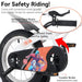 Fkznpj - 18" Sporty Kids Bike With Training Wheels And Stand Adjustable Saddle Suitable For Boys And Girls Aged 5 - 10 Years Tall Height 39 - 49" Available In A Variety Of Colors Daily Nest