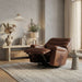 Oslo Antelope - Swivel Glider Recliner With Manual Footrest Home Essentials