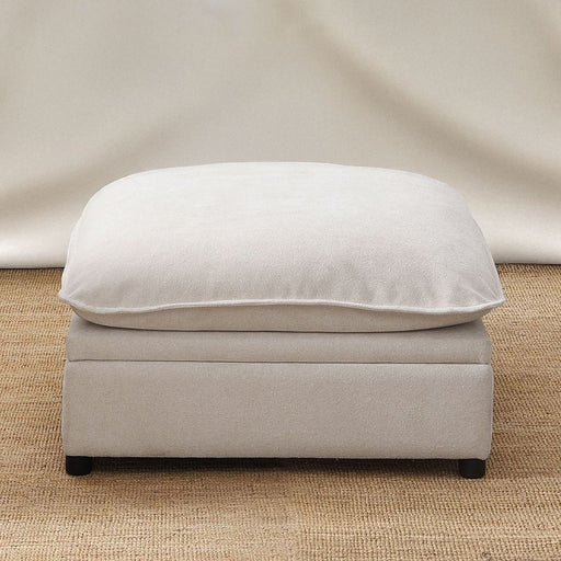 Marisa - Modular Ottoman With Storage - Beige Boucle ACME