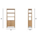 Nolan - Bookcase With Lower Cabinet - Natural Jennifer Taylor Home