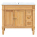 Modern Bathroom Vanity With Ceramic Sink, Soft Close Doors, Adjustable Shelves Hearth and Haven