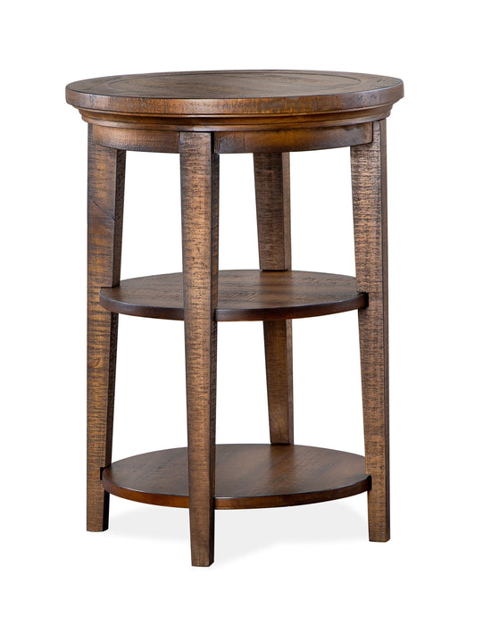 Bay Creek - Round Accent End Table - Toasted Nutmeg Magnussen Furniture