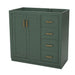 Retro Style Bathroom Vanity, 3 Drawers & Soft Closing Doors Hearth and Haven
