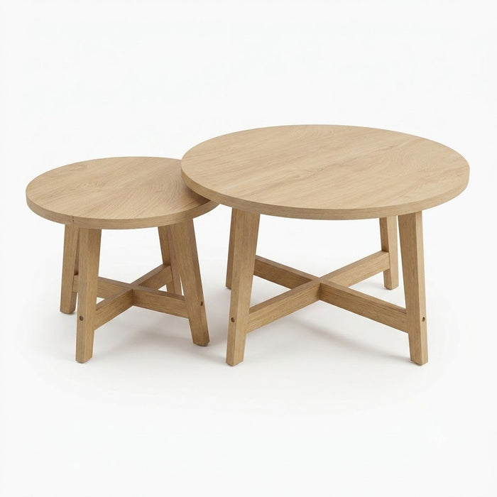 Round Nesting Stackable Tables For Living Room Home Essentials