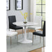 Round Dining Table With Pedestal Base - White Furniture Max