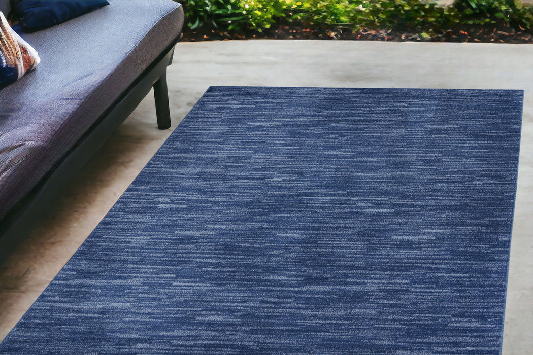 4' X 6' Non Skid Indoor / Outdoor Area Rug - Blue