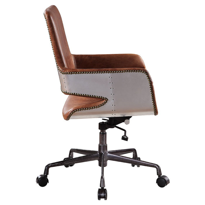 Kamau - Office Chair - Vintage Cocoa Top Grain Leather ACME