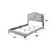 Frankie - Queen Bed - Gray Velvet ACME