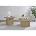 Eldridge - Coffee Table Set With Chunky Square Tops Furniture Max