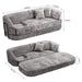 3 Seater Sofa With Built In Pet Bed Nook, Curved Design And 2 Throw Pillows Home Essentials