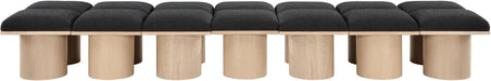 Pavilion - 14 Piece Modular Bench With Natural Base Meridian Furniture