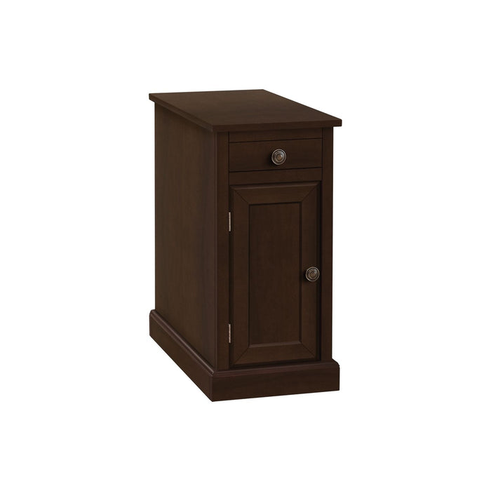 Accent End Table, Storage Drawer, Versatile Design - Espresso 8th Street
