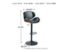 Bellatier - Adjustable Height Barstool Signature Design by Ashley®