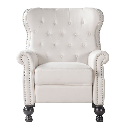 Modern Manual Push Back Recliner Chair Noble House