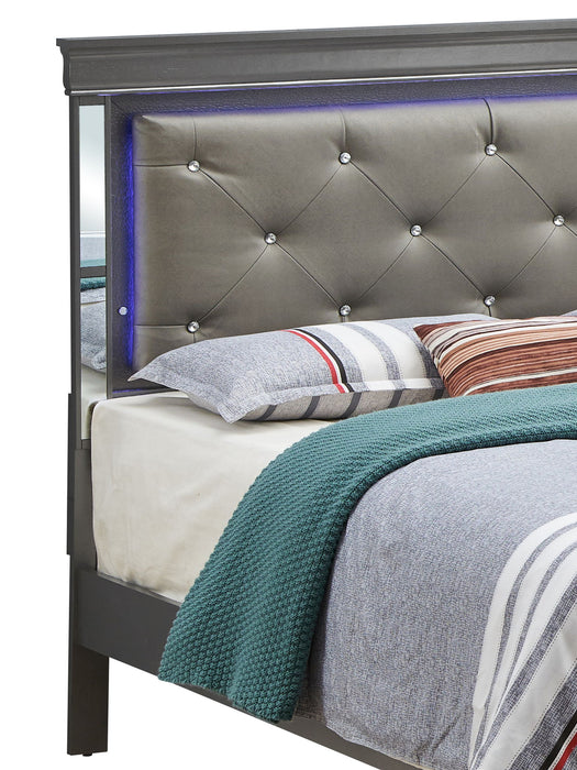 Verona - Full Bed - Metalic Black Glory Furniture